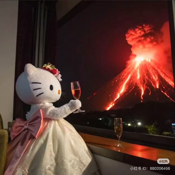 Hello Kitty Volcano Champagne